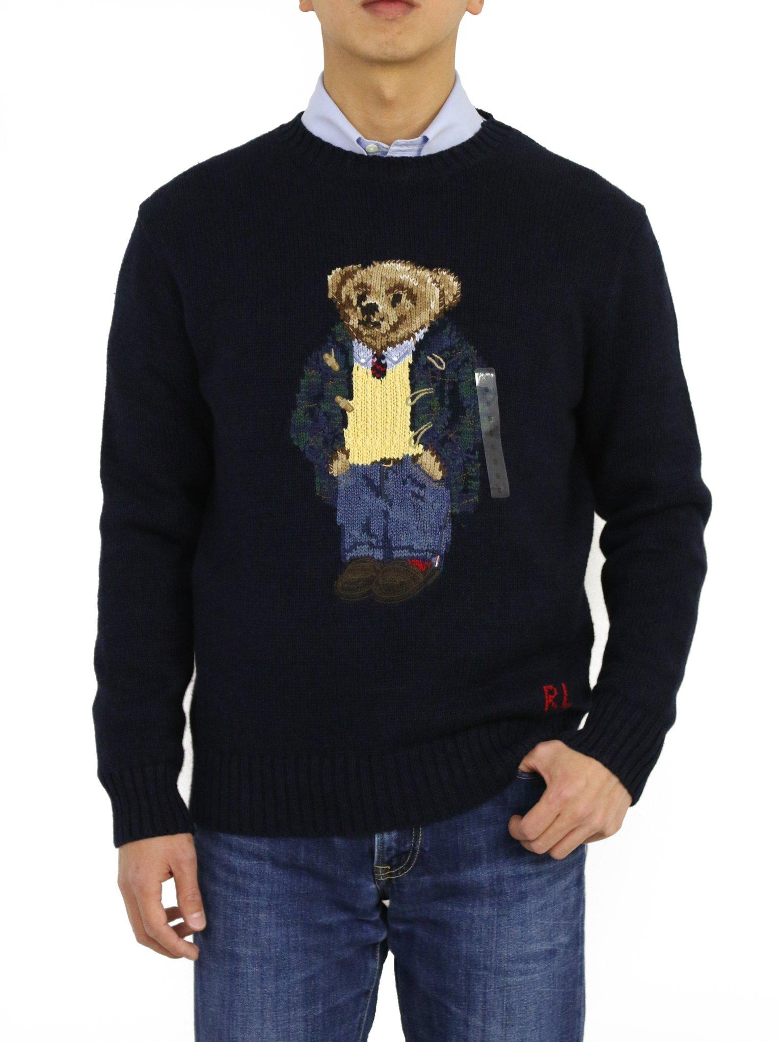 

POLO Ralph Lauren Светр з круглим вирізом Polo Bear POLO BEAR Чоловічий бавовняно-лляний светр/дафлкот, 0102624-XXL [Вживаний]