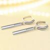 Morning Glow Elegant Korean Stud Earrings: Simple, Versatile Imitation Silver Ear Clips for Women
