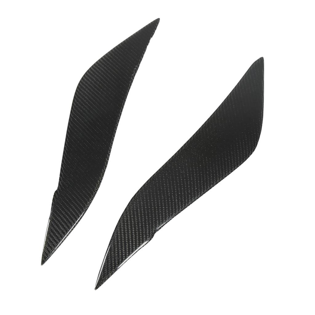 Scheinwerferbraue Auto Augenlid Glänzend Schwarz Kohlefaser Ersatz für Corolla 2008‑2011