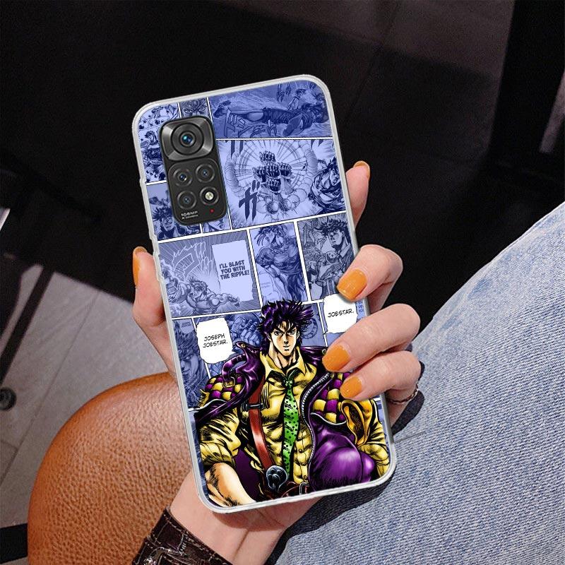 JoJo Bizarre Adventures Anime Phone Case For Xiaomi Redmi Note 15 14 13 12S 12 11 Pro Plus 14S 11S 11E 10 10S 11T 5G Personalize