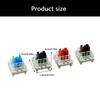 Metal Plastic Composite Linear Switches For Mechanical Keyboards With Hot Swap Function Black Red Brown Blue Option