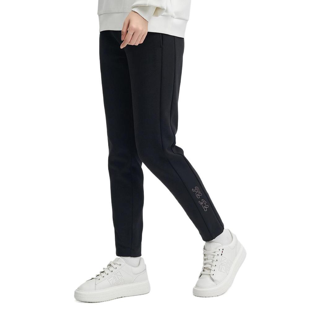 Fila Comfortable Fashionable Versatile Simple Knitted Casual Pants Women Bottoms Black F11W443606A-BK