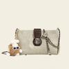 Niche Design Handbag, New Trendy Diamond Grid Single Shoulder Underarm Bag, Versatile Denim Small Square Bag