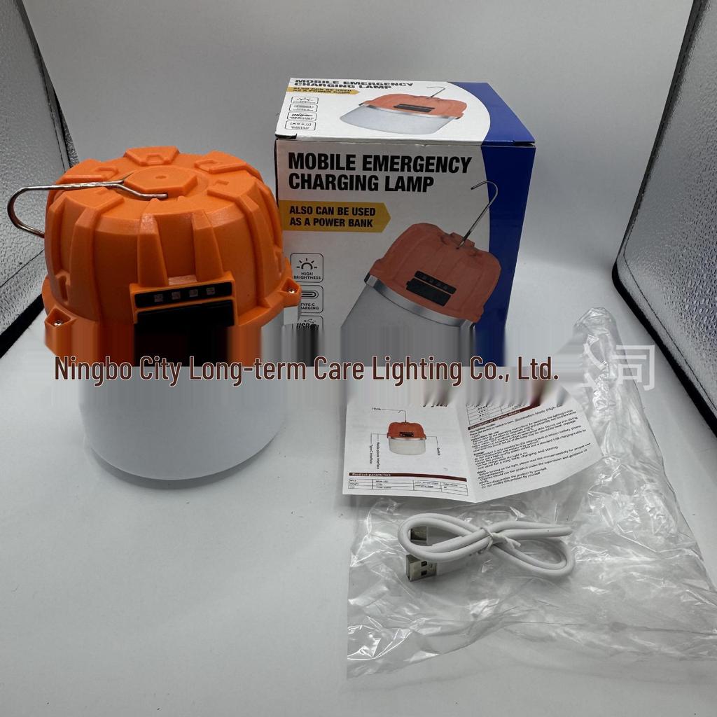 Rechargeable Multi-Functional Super Bright Camping Lantern with Long Battery Life for Emergency and Night Market Lighting