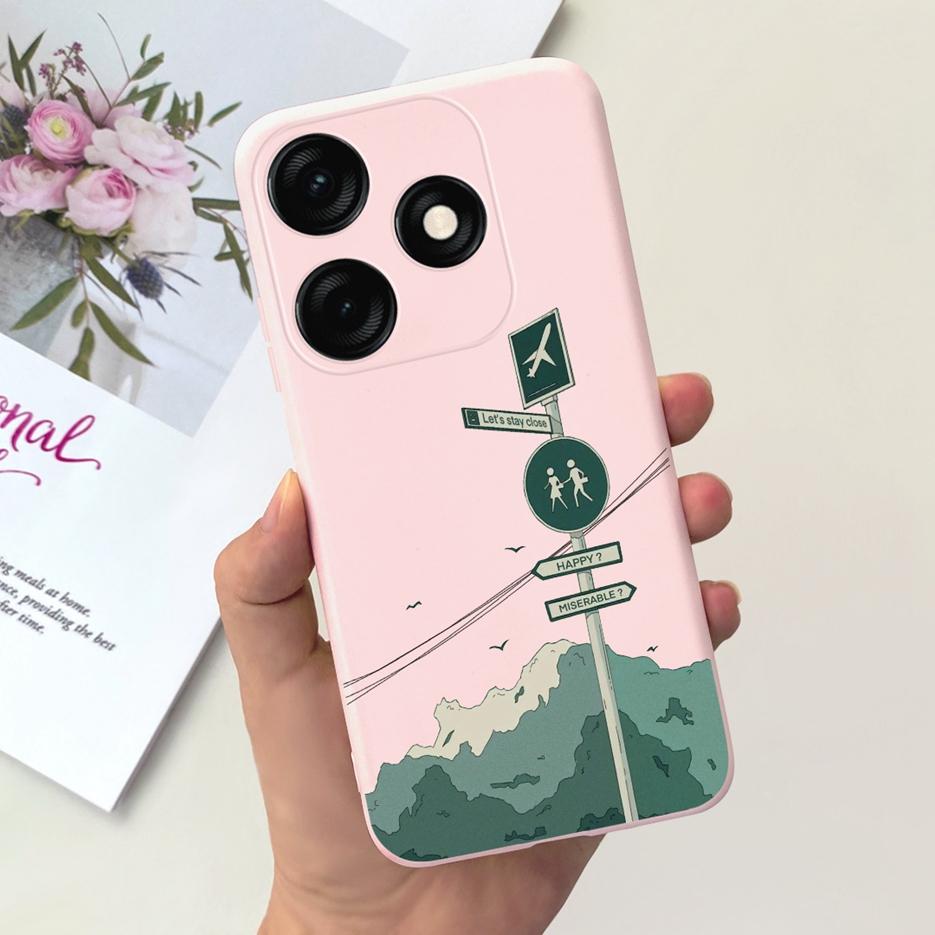 For Tecno Spark 20C Case BG7n Cute Dinosaur Cartoon Cover Soft Silicone Phone Case For Tecno Spark 20 Pro Spark20 C Shell Bumper