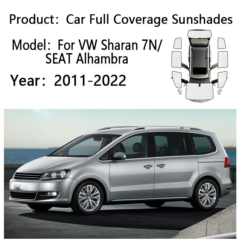 Osłony Przeciwsłoneczne Do Volkswagen VW Sharan 7N SEAT Alhambra 2011-2022 Osłona Słoneczna Pełne Pokrycie Szyby Przedniej Zaciemniająca Chroniąca Przed UV Osłona Akcesoria