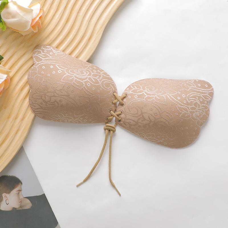 

Бесшовный нагрудный стикер с затягивающейся кулиской, дышащий, ультратонкий жаккардовый стикер-крылышко для молока, плечевой бюстгальтер без бретелек, невидимое нижнее белье D