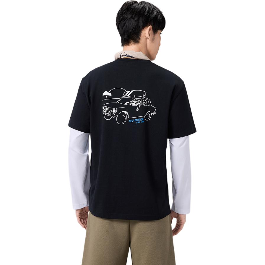 New Balance T Shirt Men's Black AMT52387-BK
