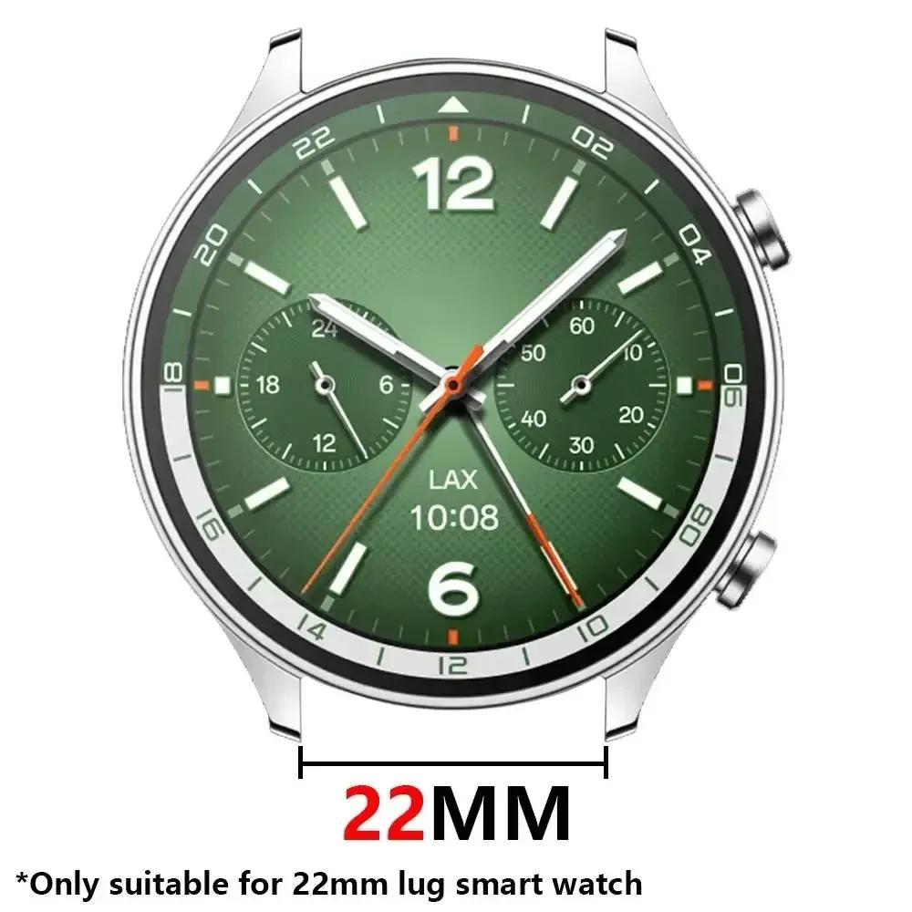 22mm Edelstahl-Armband für Huawei Watch GT5 Pro GT4 46mm Luxus-Armbänder für Samsung Gear S3 Amazfit Balance 2 Smartwatch