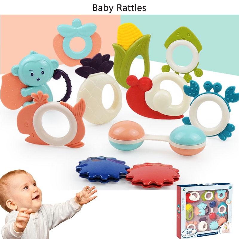 Educational Infant Toys Safe Plastic Rattles For Babies