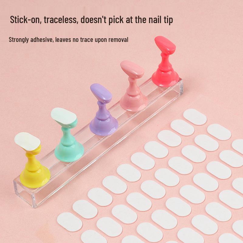 Transparent Jelly Glue for Nail Art Tips - No-Trace, Double-Sided Tape