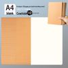 Thick Kraft Paper Notebook - A4 & B5, Simple College Style, Thread-Bound, 16k Size for Homework Records