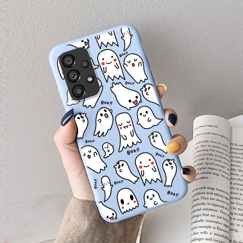 Case For Samsung A53 A52S A52 A73 A70 Cute Heart Flower Back Cover Soft Silicone Matte Protective Funda For Samsung Galaxy A53