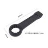 HFS(R) Open End Wrench, Impact Wrench, Plumb Wrench, Faucet Wrench, Bolt Wrench, Bearing, Washing Machine Drum, Disassembly, Stuck, 38mm, Black