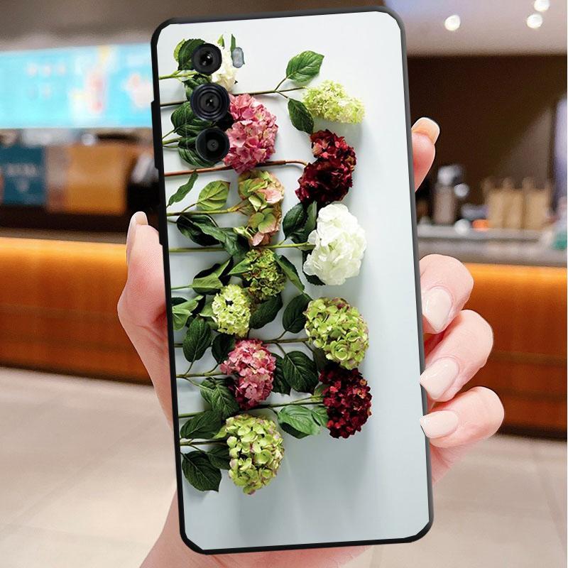 

Phone Case For Motorola Edge 50 40 Pro 60 50 40 30 Ultra Neo Fusion Moto G85 G72 G53 G54 G84 G13 G32 Flower Peony Rose Moto G32