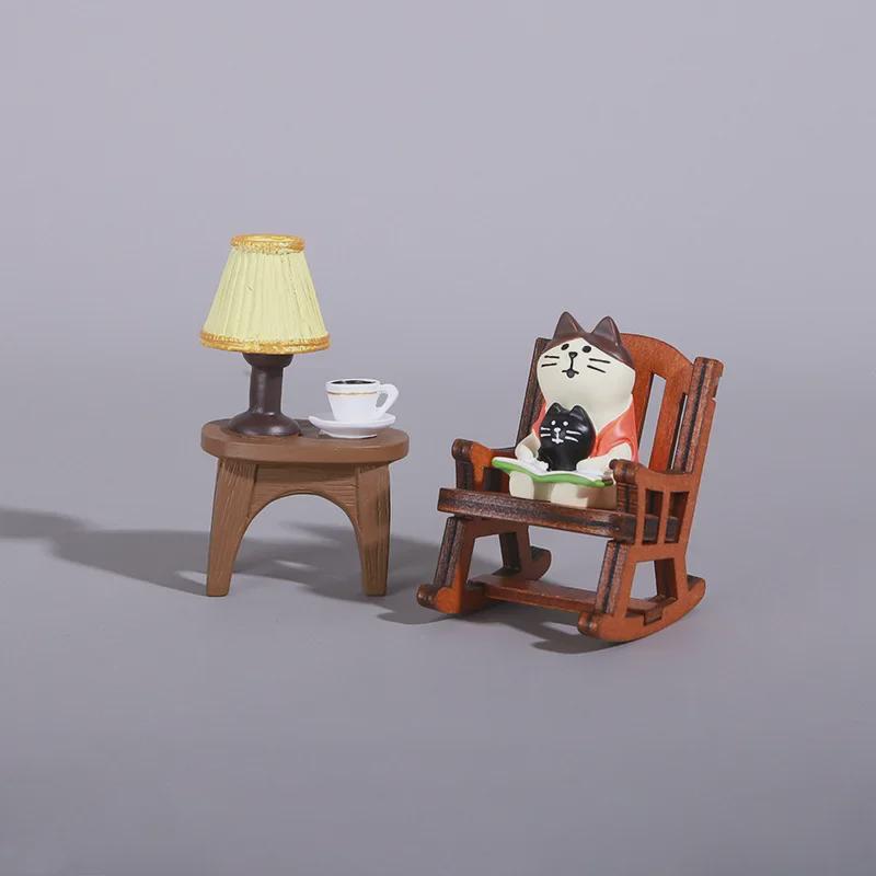 Japanese Frog Reading Rocking Chair Ornament - Cute Desk Decompression Gift Craft