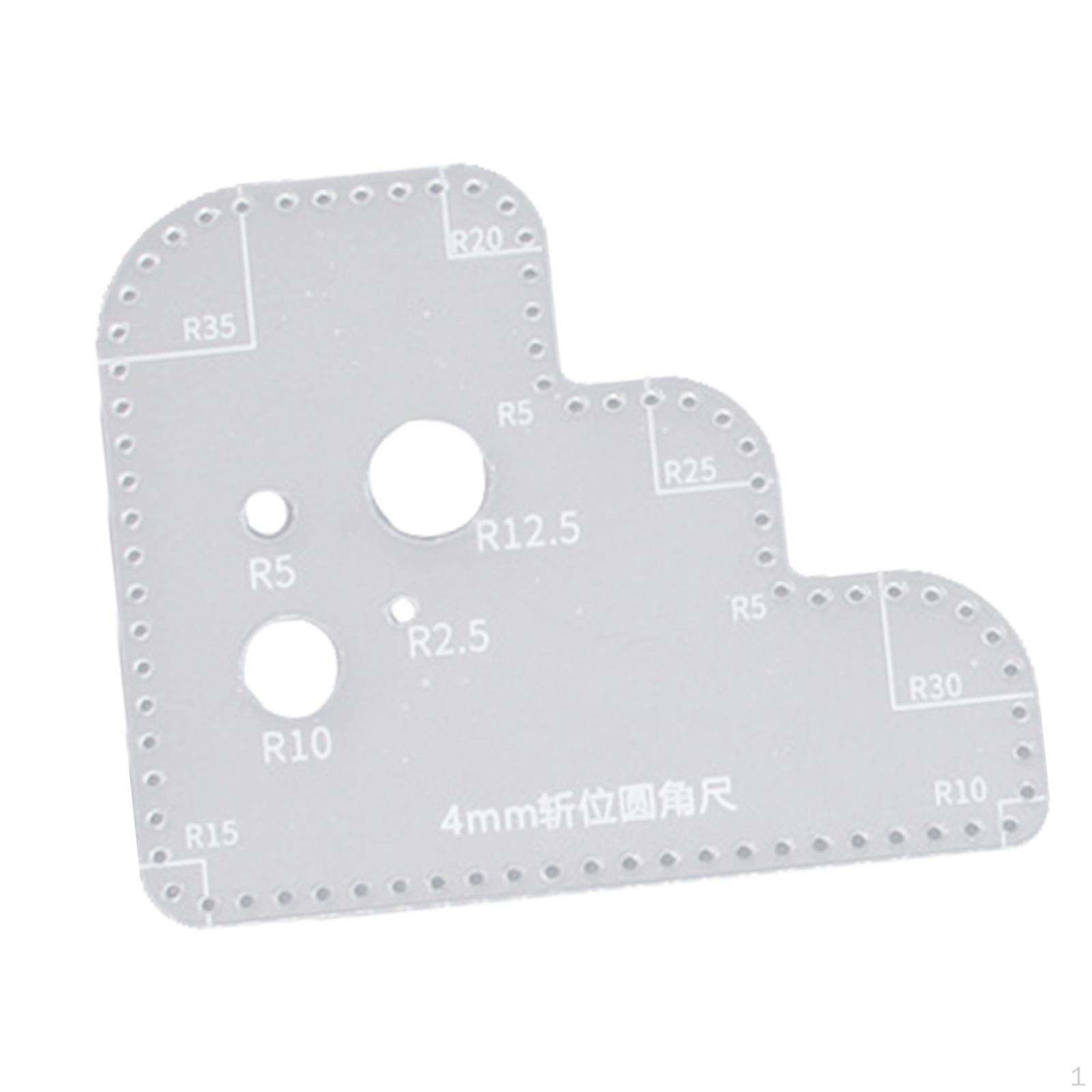 -Acryl-cutting Template, Acrylic Circle Cutting Portable Positioning Tool, for 4mm