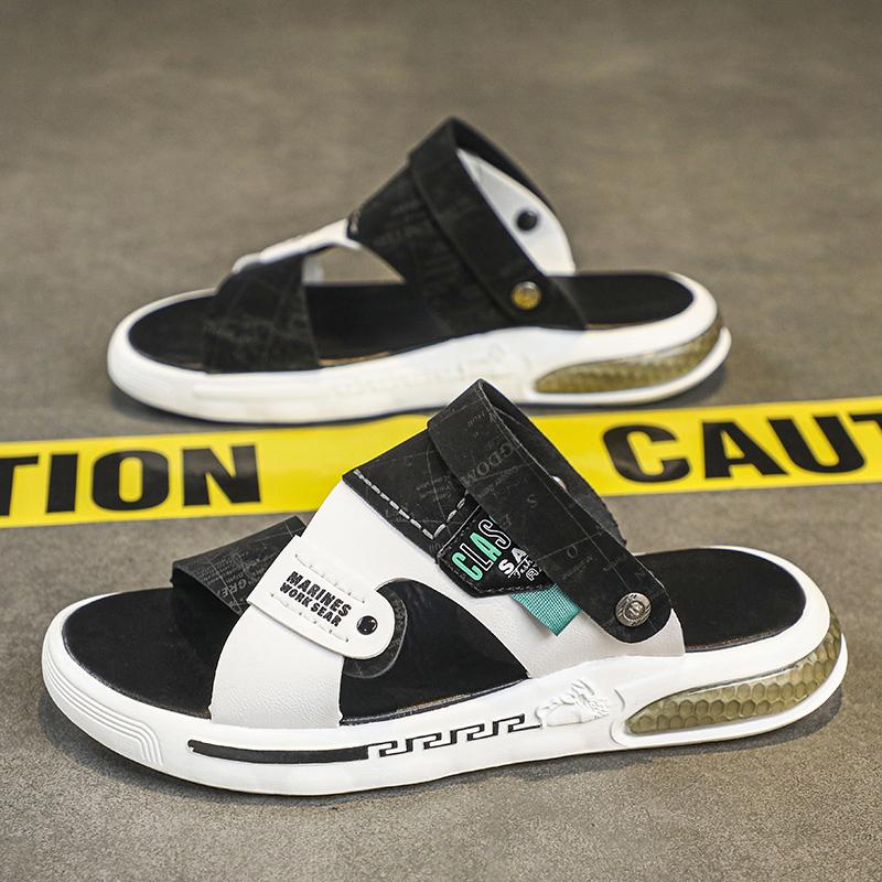 Fashion CYYTL Summer Mens Slippers Casual Shoes Beach Sandals Outdoor Slides Leather Walking Comfort Fashion Lightweight Luxury Designer