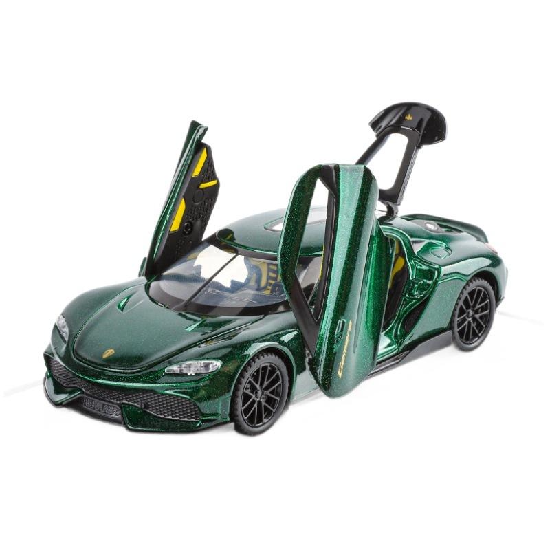 1/32 Koenigsegg Gemera GT Alloy Car Model, Simulated Sound and Light Children's Toy Car Ornaments To Collect Boys' Birthday Gifts