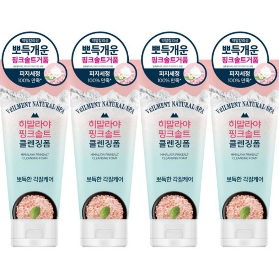 On the Body Veilment Natural Spa Himalaya Pinksalt Cleansing Foam Pore Deep Cleansing 200ml*2Pcs