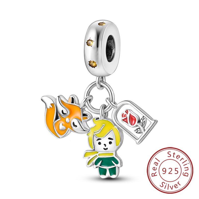 Potrivire Mărgele Charmuri Cupru Original Băiat Fată Mamă Pandantiv Charmuri Pentru Brățară Colier Bijuterii Femei Cadou