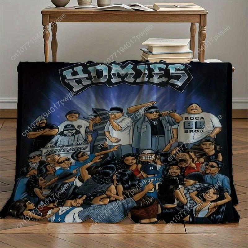 Homies David Gonzales Patterned Fleece Blanket Polyester Soft for Sofas Chairs And Couch Covers Custom Blankets