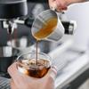 MHW-3BOMBER 100ml Espresso Measuring Cups Single/Double Spouts Stainless Steel Espresso Shot Cups with Handle Scale Barista Tool