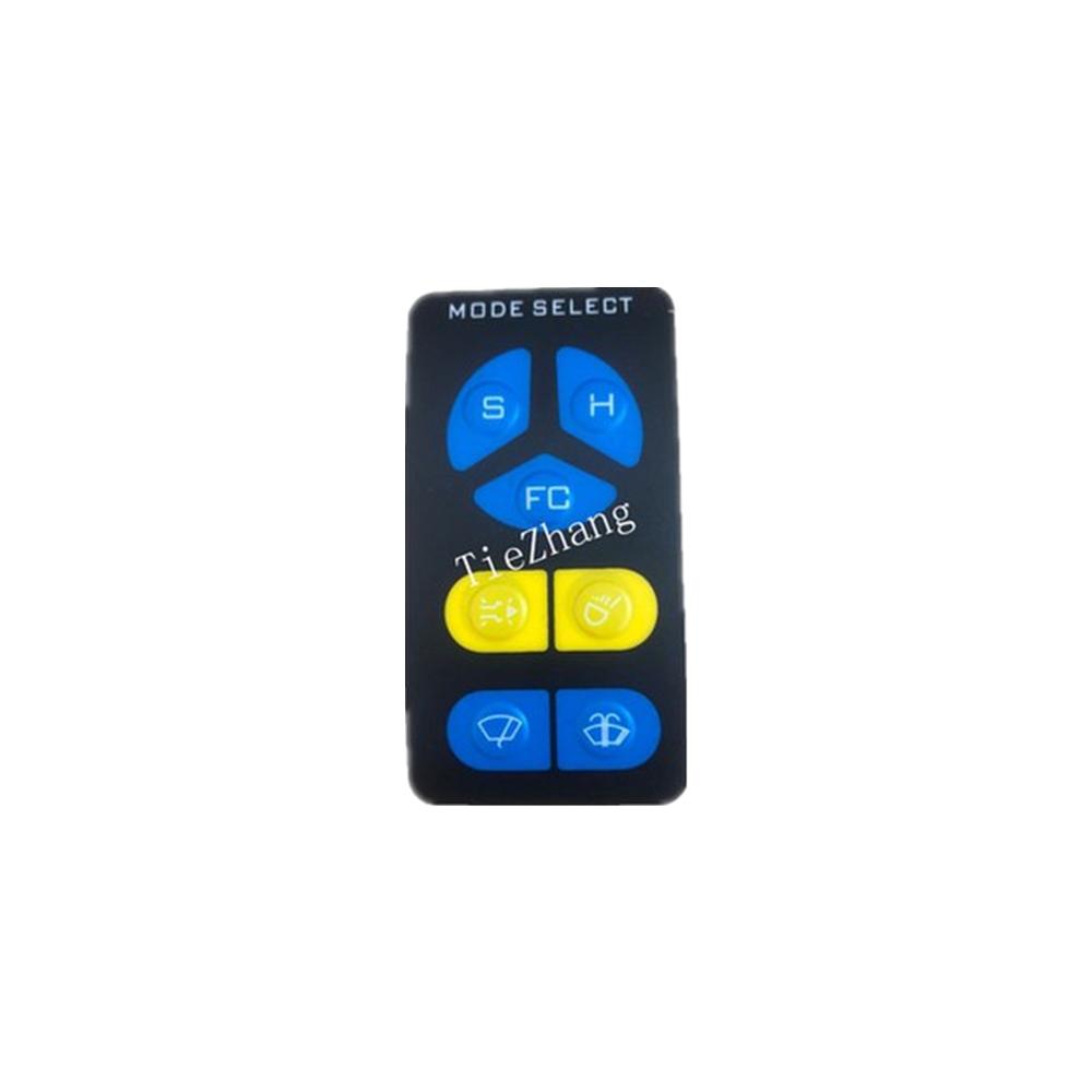 Per Kobelco SK200 210 220 230 250-6E Adesivi per strumento display strumento LCD adesivi pulsanti parti escavatore