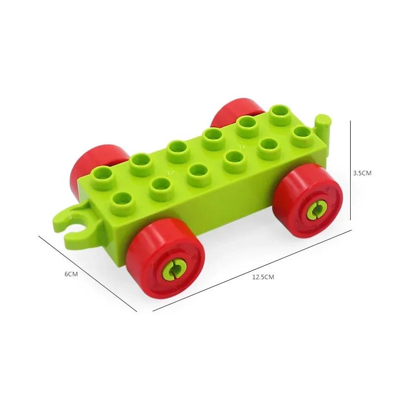 Big Building Blocks Compatible Large Bricks Road Plate Car Parking Pole Fuel Station City Traffic Kids Educational Creative Toys