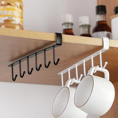 Mug Holder,Coffee Cup Holder,Kitchen Utensil Storage Hook,Cabinet Storage Hook,Wall Mounted Home Storage Hooks for Kitchen