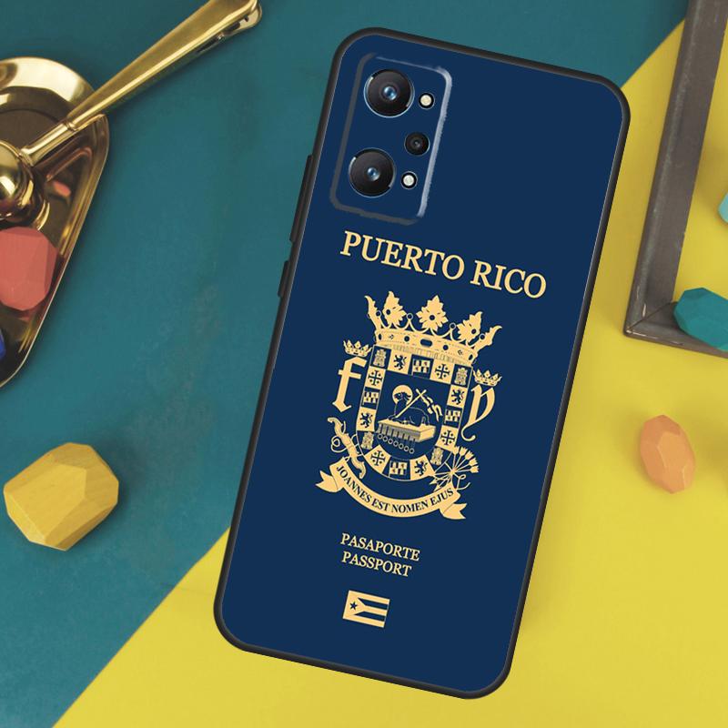 Puerto Rico Flag Case For Realme C53 C55 C67 C61 C75 C51 C21Y C25S GT 6 6T 5 GT7 Pro 10 11 12 13 14 Pro Plus