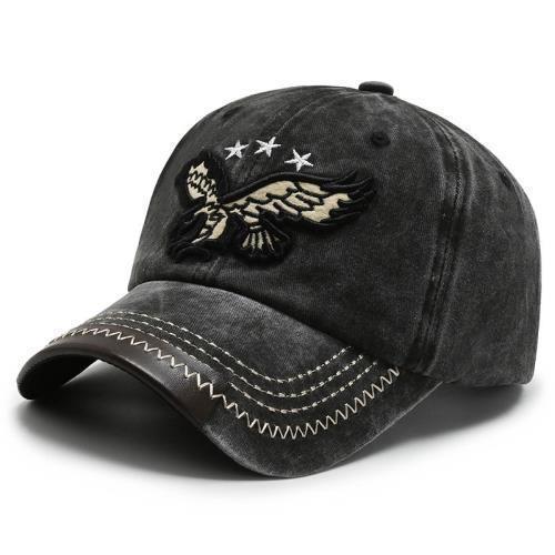 

Baseball Eagle Embroidery Cap Versatile Sun Hat Shade Cap Breathable Outdoor чорний