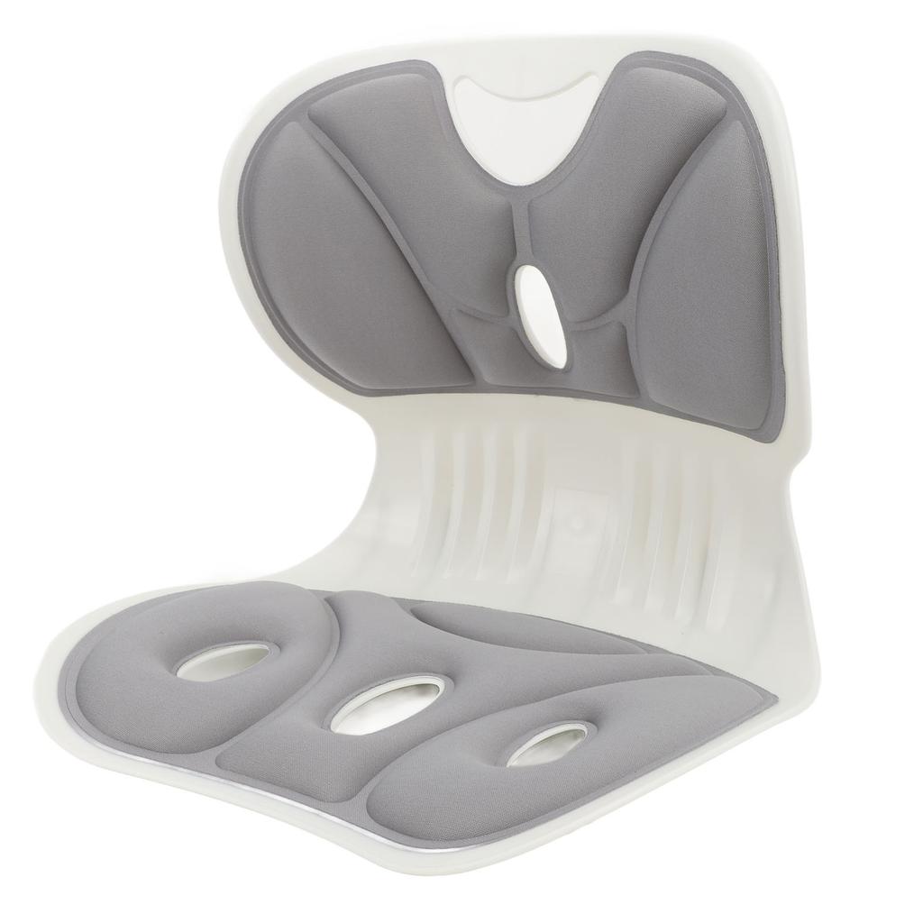 Back and Lumbar Support Breathable Fabric Petal Shaped   Chair Seating Cushion