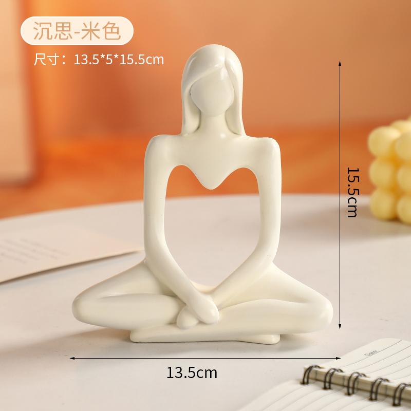 Nordic Abstract Art Figure Ornaments Creative Couple Wine Cabinet TV Cabinet Bedroom Figure Statue Modern Home Decoration Gift
