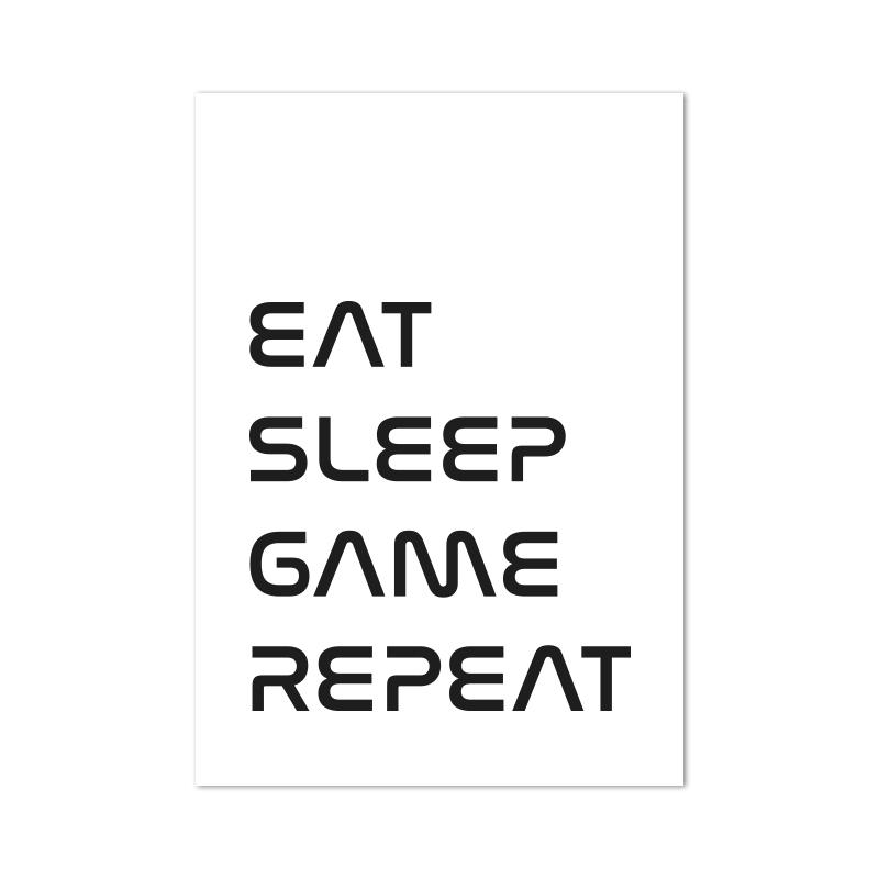 Joypad Gaming Illustration Poster and Print Boys Wall Art Canvas Gaming Let's Play Art Painting Picture Kids Room Wall Decor