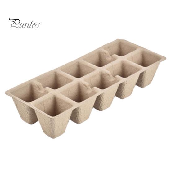 

10 шт. поддонов для проращивания, горшки для рассады, экологически чистые, прочные, биоразлагаемые поддоны для садовода A