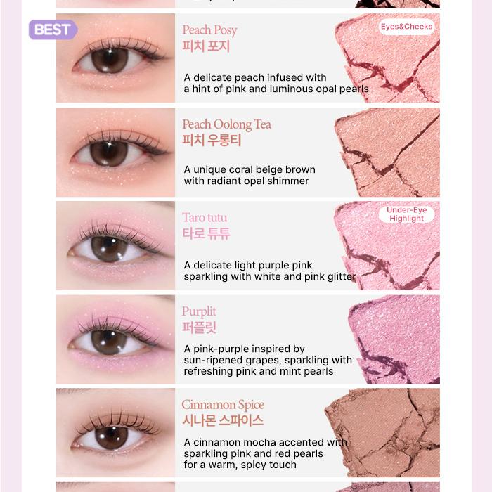 HOLIKA HOLIKA My Fave Piece Eyeshadow Single – Matte Pearl (22 Colors)