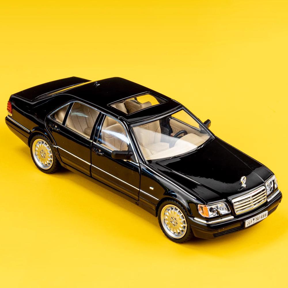 1:24 Mercedes Benz W140 320SEL Classic Limousine Alloy Die Cast Model Car Collecting Hobbies Desktop Decoration Gifts For Friend