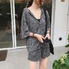 Plus Size Women's Clothing, Fat Sister's Casual Loose Sports Suit, Fat Summer Slimming Shorts Two-piece Set