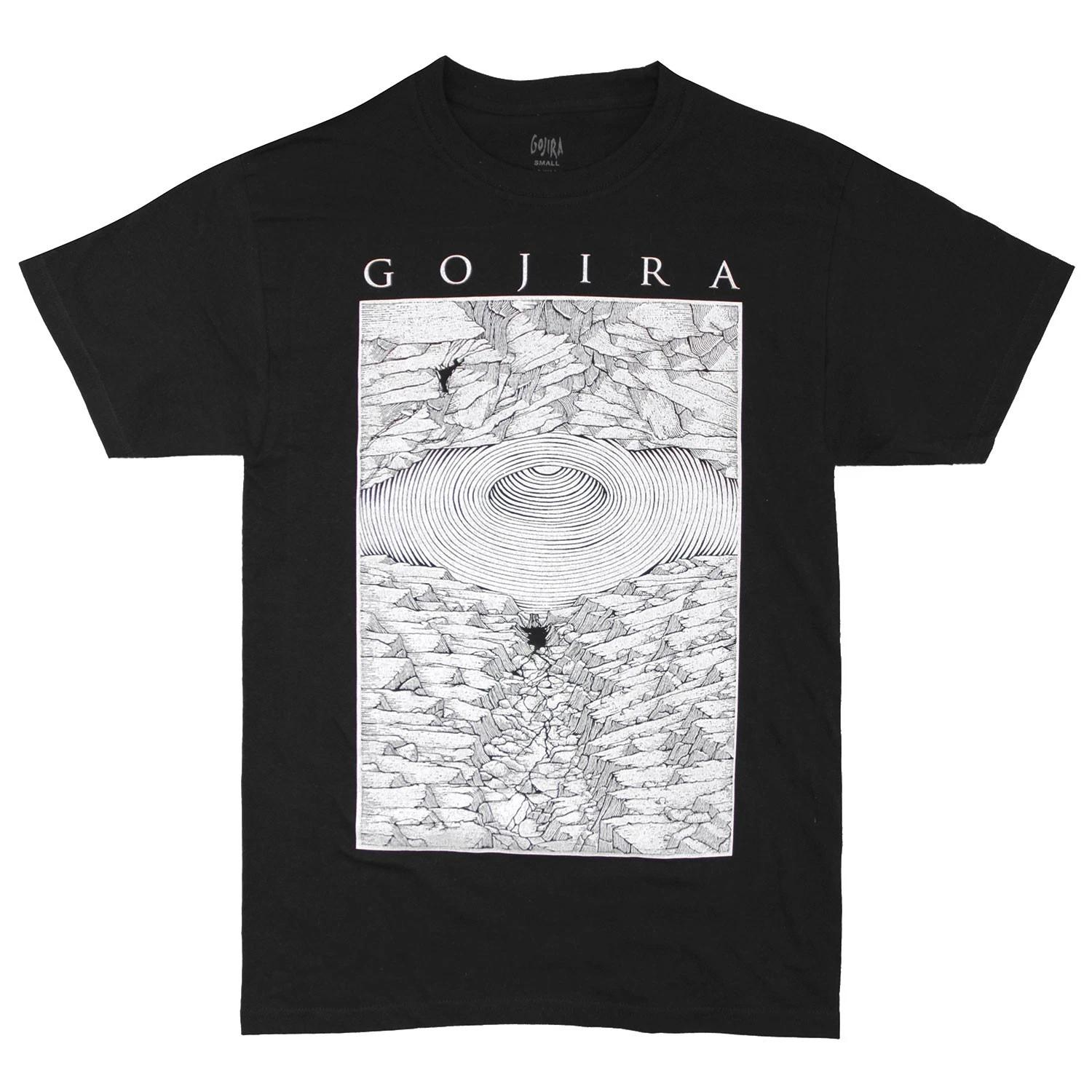 Men s Gojira Shooting Stars T-shirt Small Black XXL