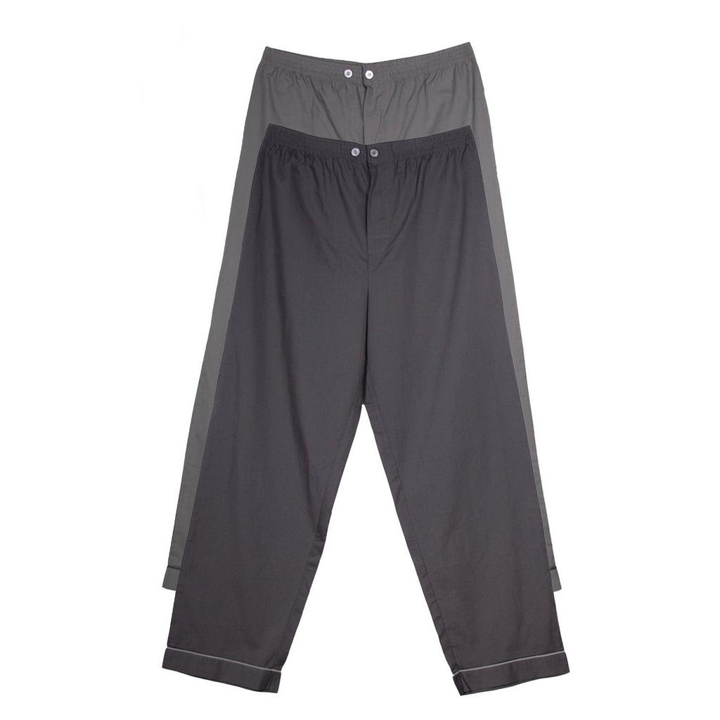 Keanu Mens Poplin Woven Pyjama Bottoms (Pack of 2)