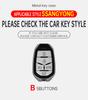 Zinc Alloy Leather Car Remote Key Case Cover Shell Fob For Ssang Yong  G4 Rexton Protective Keychain Styling Accessories
