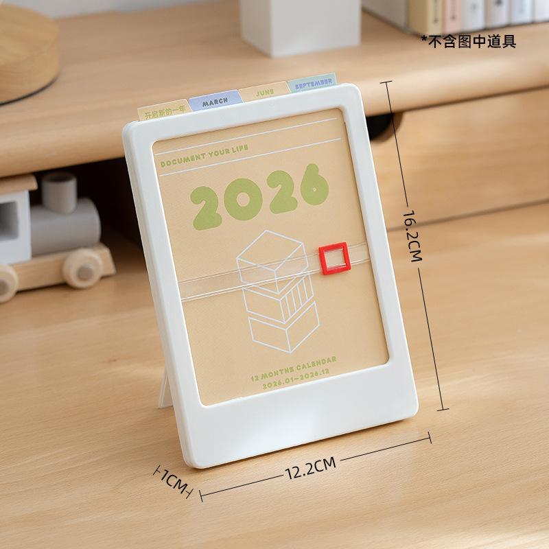 

2026 Creative Positioning Desk Calendar Stand Ins Style Wall-Mounted Calendar Bracket Simple Desktop Ornament New Design