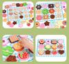 Wooden Dessert Puzzle Toy Set - Colorful Cookie And Pastry Matching Toy Toddler Shape Recognition And Fine Motor Skills