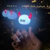 Handy Mini LED Keychain Rings Accessory with Multiple Flashing Options for Concerts and Daily Key Decoration