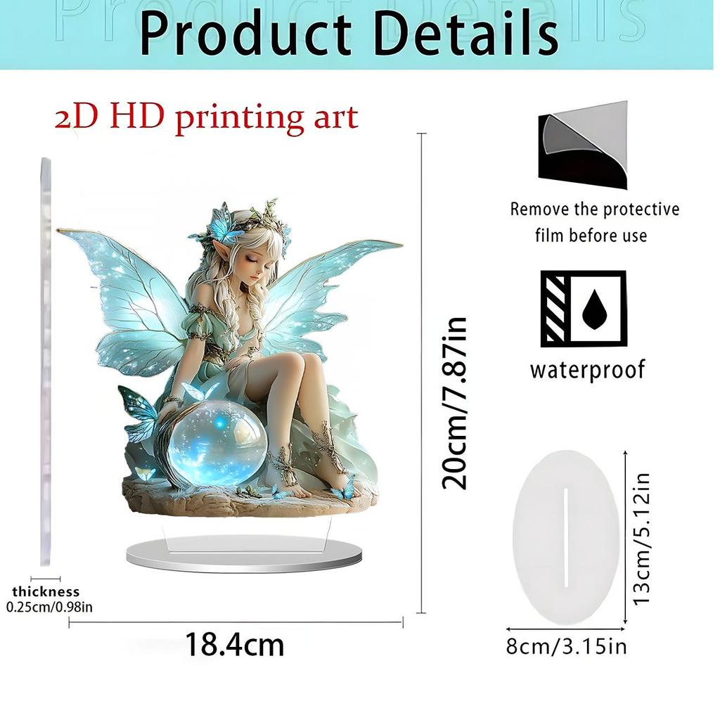 Spread Wings Eagle 2D Acrylic Standee - Home Office Decoration Ornament