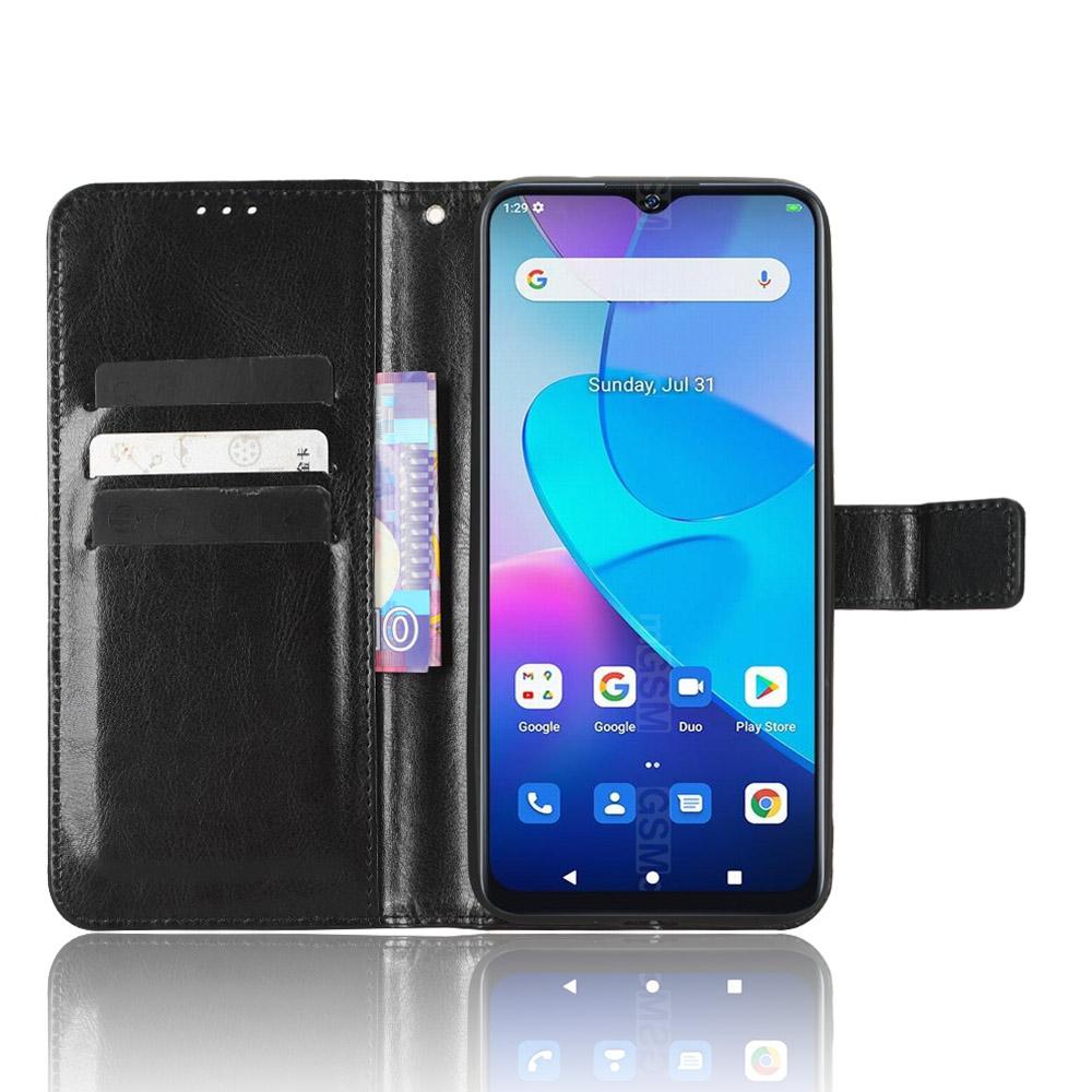 Luxury Leather Flip Wallet Case with Card Slots Kickstand Magnetic Buckle Shockproof Protective Cover for Oukitel WP6/C19/C21/C22/C25/WP13/WP15/WP16