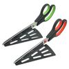 Foarfecă cu cuțit pentru pizza detașabilă cu servitor protector, tăietor de pizza, feliator, tăietor de ceapă verde, accesorii de bucătărie din oțel inoxidabil
