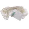 White Frosted Outdoor Round String Lights for Weddings & Camping