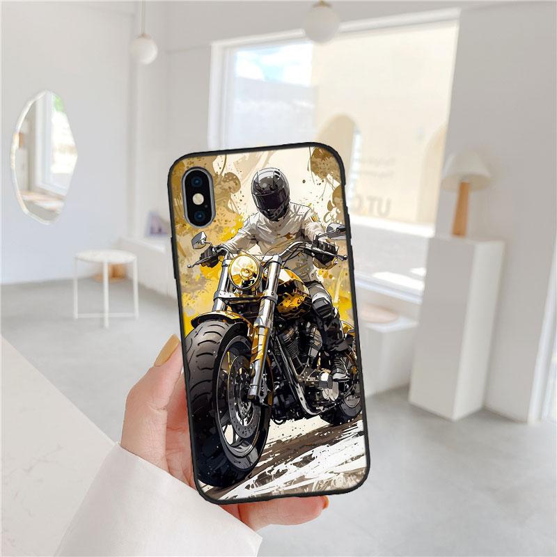 

CJ81 Motorcycle Racing Soft Shell Phone Case for Samsung Galaxy S20 S21 S22 Ultra FE + Plus A21S A22 A24 A25 A26 A30 A30S A31 Galaxy S21 FE 5G